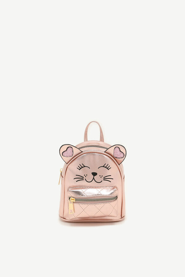 Ardene Mini Metallic Cat Backpack ShopStyle