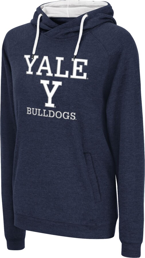 Colosseum Women's Yale Bulldogs Navy Pullover Hoodie, Small, Blue