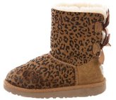 Thumbnail for your product : UGG Girls' Leopard Bailey Bow Boots