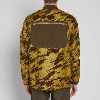 Stone Island Shadow Project Lucid Flock Garment Dyed Bomber Jacket