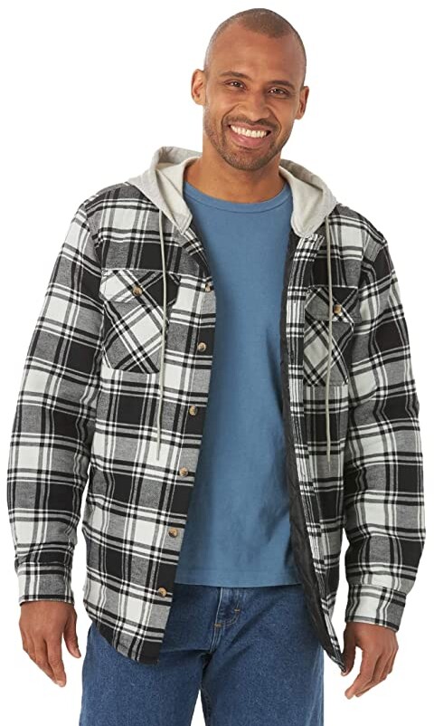 quilt lined shirt jacket
