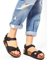 Thumbnail for your product : Birkenstock Rio Black Regular Fit Flat Sandals