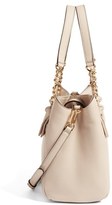 Thumbnail for your product : Tory Burch Small Harper Leather Satchel - Metallic