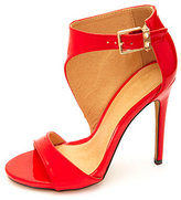 Thumbnail for your product : Charlotte Russe Studded Cut-Out Single Sole Heels