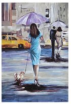 Thumbnail for your product : Ren Wil Walking in the Rain II Canvas Art