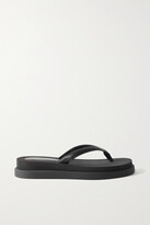 Thumbnail for your product : Gianvito Rossi Marlin Leather Platform Flip Flops