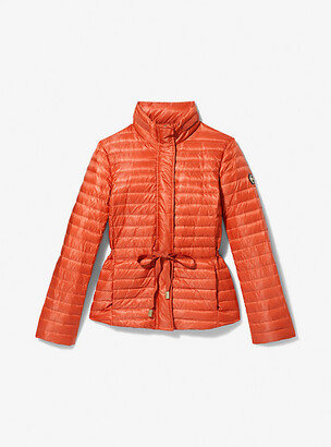 MICHAEL Michael Kors MK Quilted Packable Puffer Jacket - Orange Spice - Michael  Kors - ShopStyle