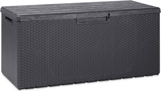 Toomax Portofino Large 90 Gallon Plastic Outdoor Storage Deck Box with ...