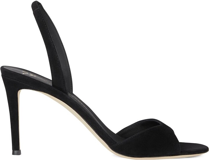Black Slingback Sandals | Shop the world's largest collection of fashion |  ShopStyle UK