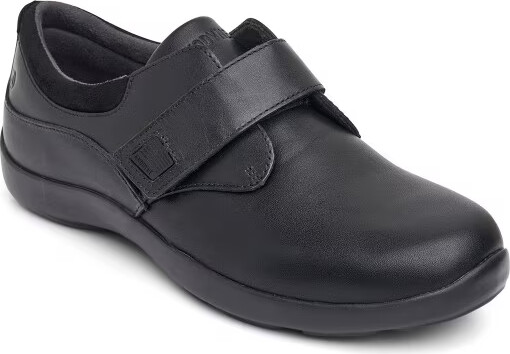 Women's Anodyne No. 63 US 6 Black Leather Comfort Stretch Casual Shoes KHD361