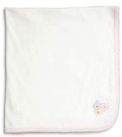Baby's Block-Motif Pima Cotton Receiving Blanket