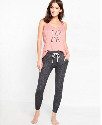 Express one eleven love scoop neck muscle tank