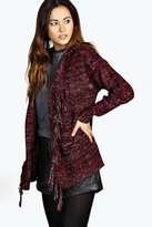 Thumbnail for your product : boohoo Tilli Tassle Textured Knit Cardigan