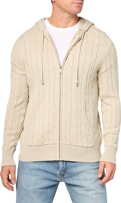 Brooks Brothers Men's Double-Knit Full-Zip Hoodie