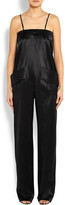 Thumbnail for your product : Givenchy Silk-satin jumpsuit with leather straps
