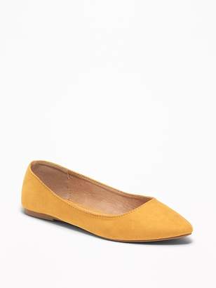 Old Navy Faux-Suede Pointy Ballet Flats for Women