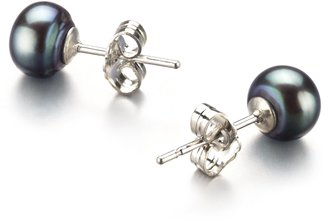 PearlsOnly - 6-7mm AA Quality Freshwater 14K White Gold Cultured Pearl Earring Pair