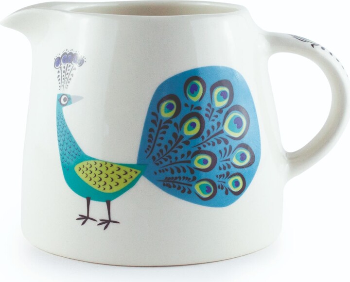 Hannah Turner Blue Peacock Milk Jug