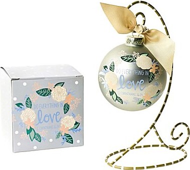 Coton Colors Do Everything In Love Ornament with White Stand