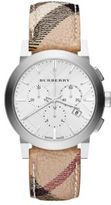 Thumbnail for your product : Burberry Check Stainless Steel Chronograph Watch