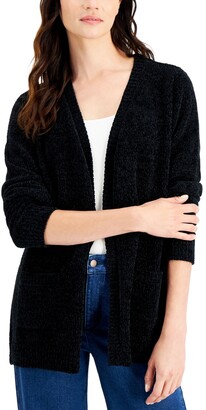 Karen Scott Petite Chenille Cardigan Sweater, Created for Macy's - ShopStyle