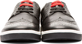 Thumbnail for your product : Diesel Black Leather Brogued Prime Time Sneakers