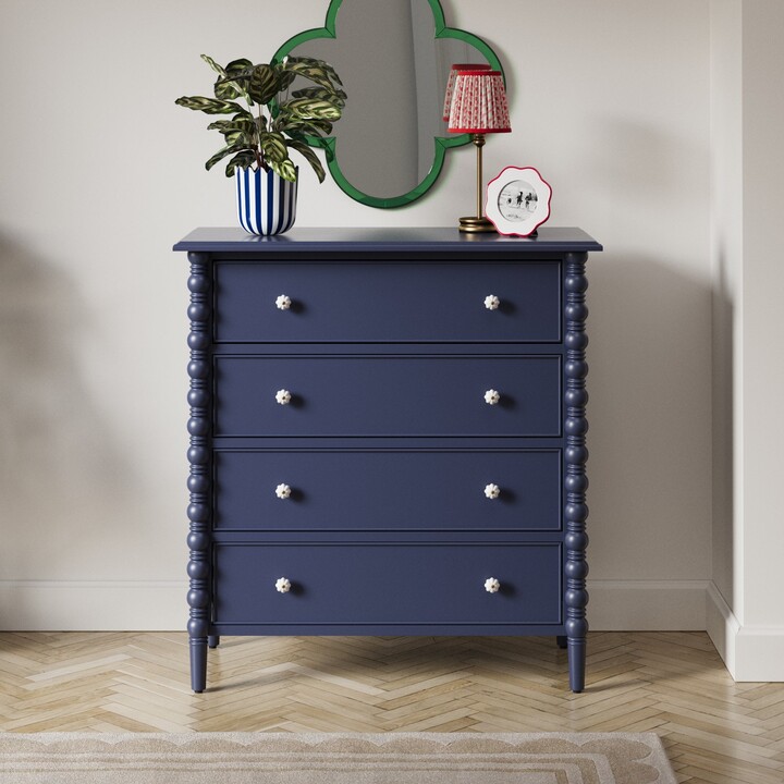 Dunelm Pippin 4 Drawer Chest, Navy Navy ShopStyle