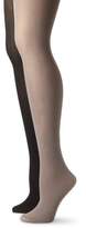Thumbnail for your product : Anne Klein Women's Two-Pack Ribbed Tights