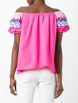Thumbnail for your product : Peter Pilotto embroidered off the shoulder top