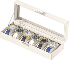 Watch Display Case,Leather Watch Organizer Box,Watch Collection Storge Holder