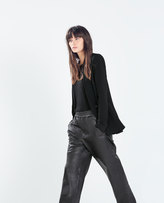 Thumbnail for your product : Zara 29489 Combined Blazer With A Knit Side Panel