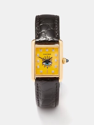 Cartier　VINTAGE Vintage Cartier 20mm Tank Americaine 18k Yellow Gold Ladies