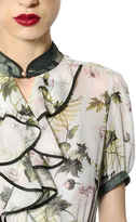Thumbnail for your product : Antonio Marras Ruffled Floral Printed Crepe Dress