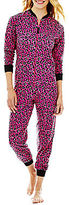 Thumbnail for your product : JCPenney Sleep Riot Long-Sleeve Zip-Front One-Piece Pajamas