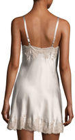 Thumbnail for your product : Josie Natori Lolita Lace-Trimmed Silk Chemise