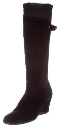 Aquatalia Knee-High Wedge Boots