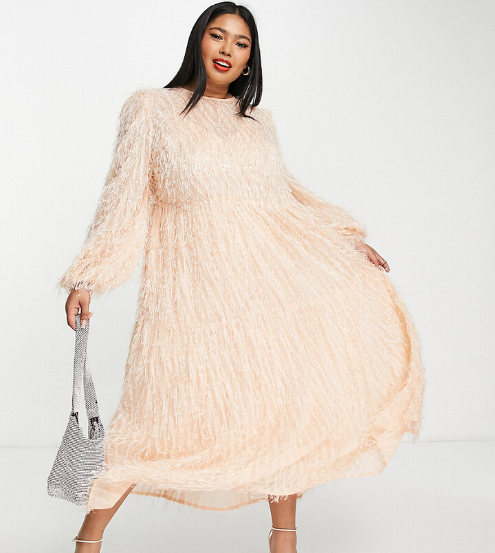 pink fluffy dress