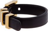 Thumbnail for your product : Saint Laurent Black Leather Signature Belt Bracelet