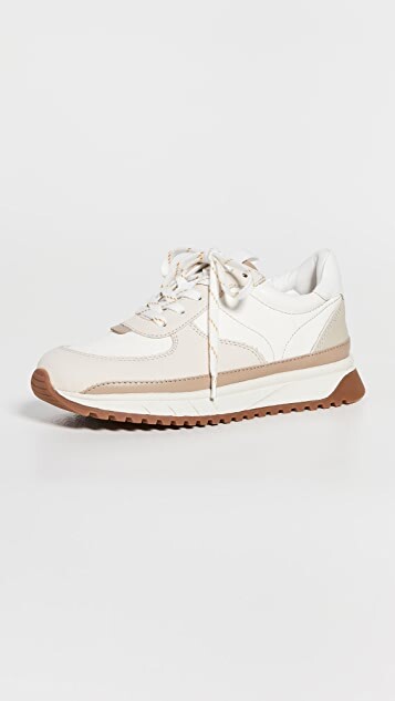 neutral color block sneakers