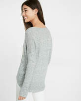 Thumbnail for your product : Express Deep V-Neck Surplice Popover Sweater