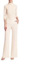 Thumbnail for your product : Halston Straight-Fit Pleat Detail Crepe Suiting Pants