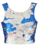 Thumbnail for your product : ChicNova World Map Print Suit
