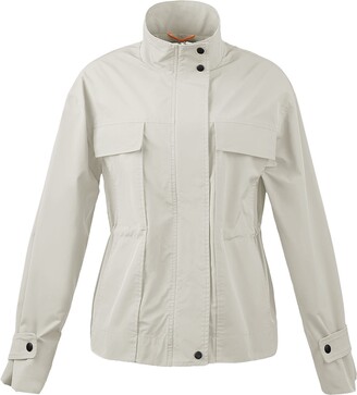 Orolay Women's Short Length Trench Coat Zip Up and Adjustable Jacket Beige XL