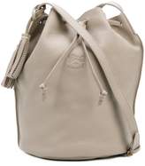Thumbnail for your product : Il Bisonte embossed logo bucket bag