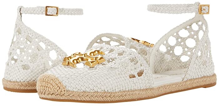 Tory Burch Eleanor Woven D'orsay Flat Espadrille - ShopStyle