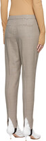 Thumbnail for your product : Givenchy Brown Wool Check Stirrup Trousers