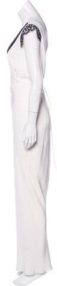 Jenni Kayne Lace-Trimmed Silk Dress