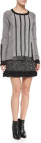 Thumbnail for your product : Nanette Lepore Undercover Fur-Trim Tweed Skirt