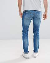 Thumbnail for your product : Celio Slim Fit Jeans In Mid Wash Blue With Distressing