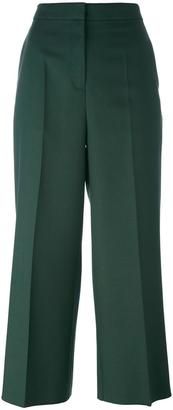 Rochas wide-legged tailored cropped trousers